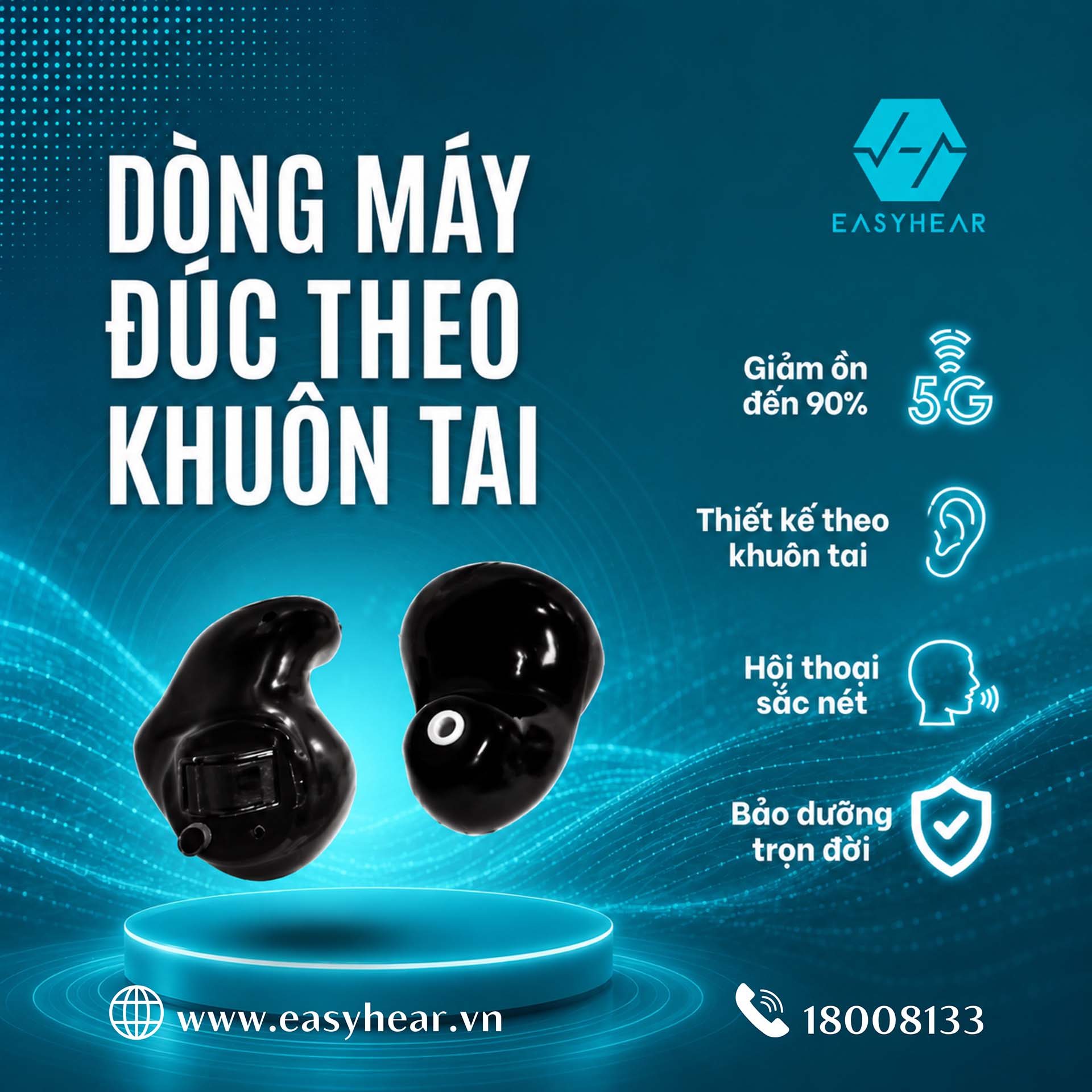 Máy trợ thính cho người điếc bẩm sinh, điếc sâu