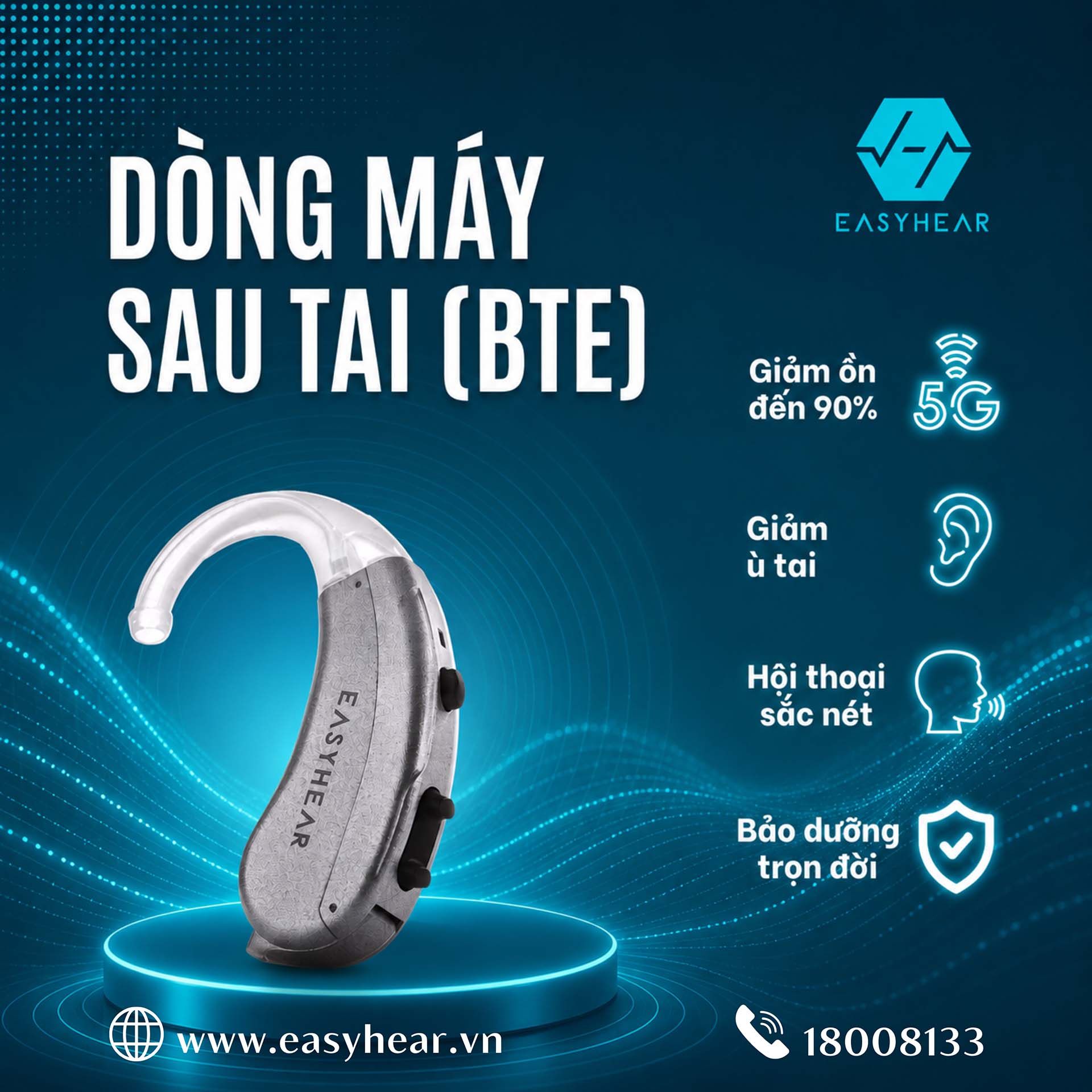 Máy trợ thính cho người điếc bẩm sinh, điếc sâu